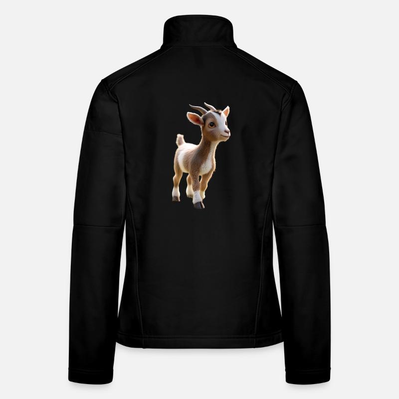 Chèvre Chèvre domestique Capricorne Chèvre Chèvre Chèvre mignonne Veste en tissu softshell Femme
