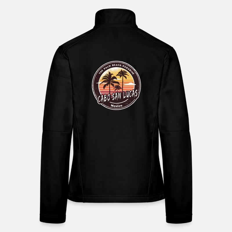 Cabo San Lucas Mexiko Palmen Strand Design Frauen Softshelljacke