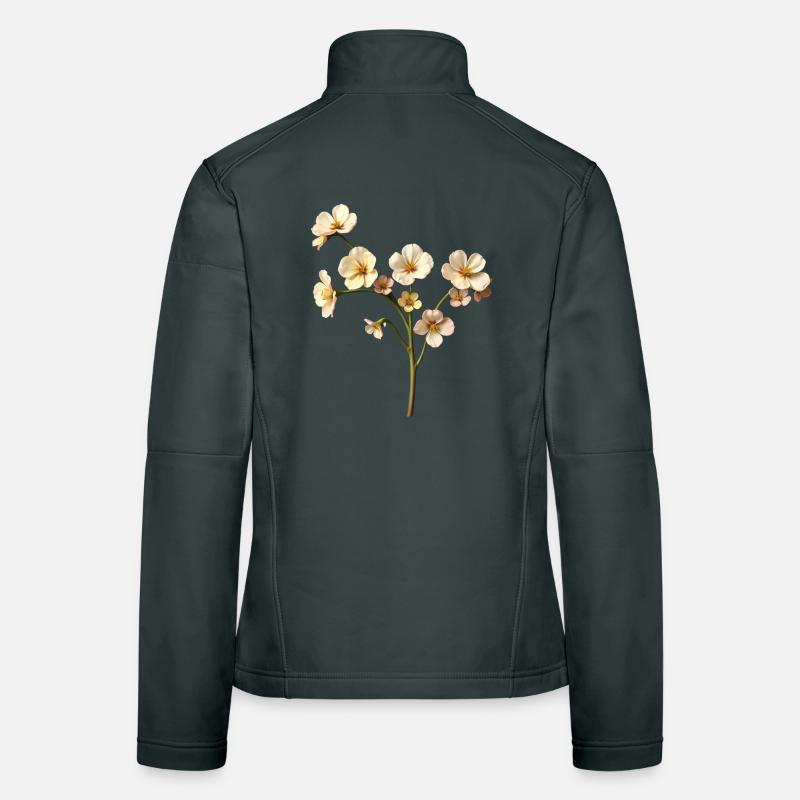 Fleurose Veste en tissu softshell Femme