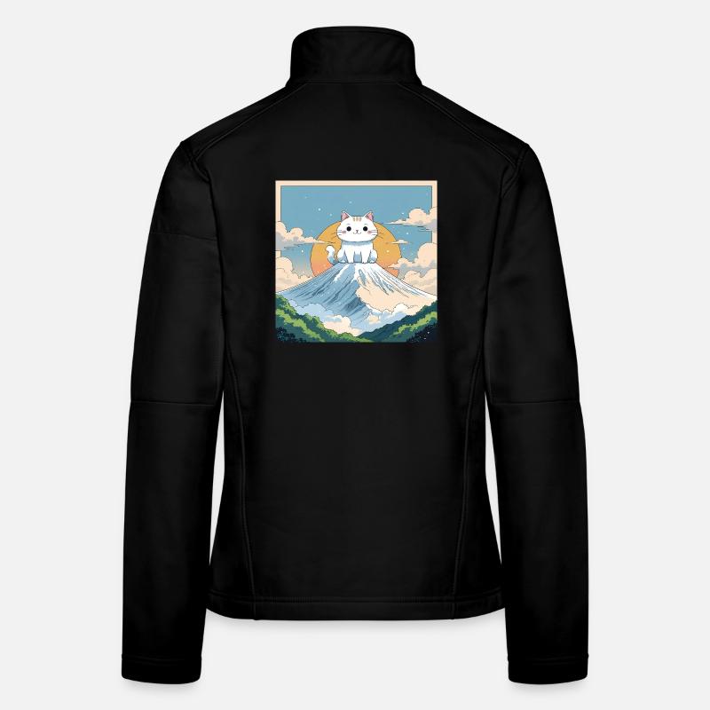 Chaton Fuji Veste en tissu softshell Femme