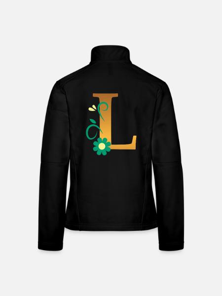 L - Women's Softshell Jacket - black - Back