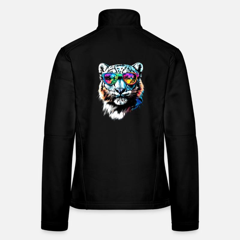 Snow Leopard Panther Big Cat Big Cat Leopard Women's Softshell Jacket