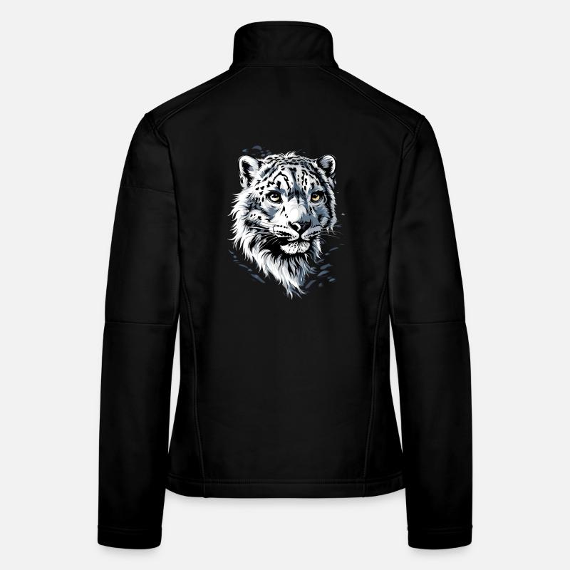 Schneeleopard Panther Raubkatze Großkatze Leopard Frauen Softshelljacke