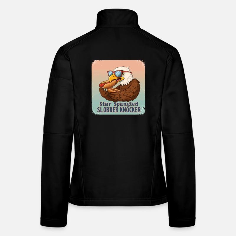 Heurtoir de bave étoilée Veste en tissu softshell Femme