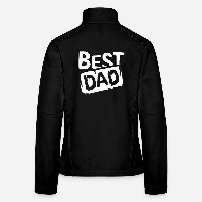 Best Dad Graffiti - Meilleur Papa du Monde Logo Veste en tissu softshell Femme