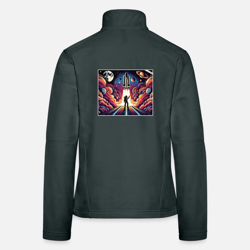 Astronaut Space Mission Design Women's Softshell Jacket