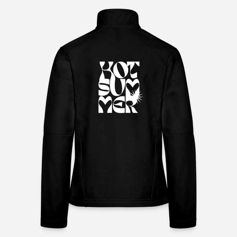 Mutiges Sommerherz-Typografie-Design Frauen Softshelljacke