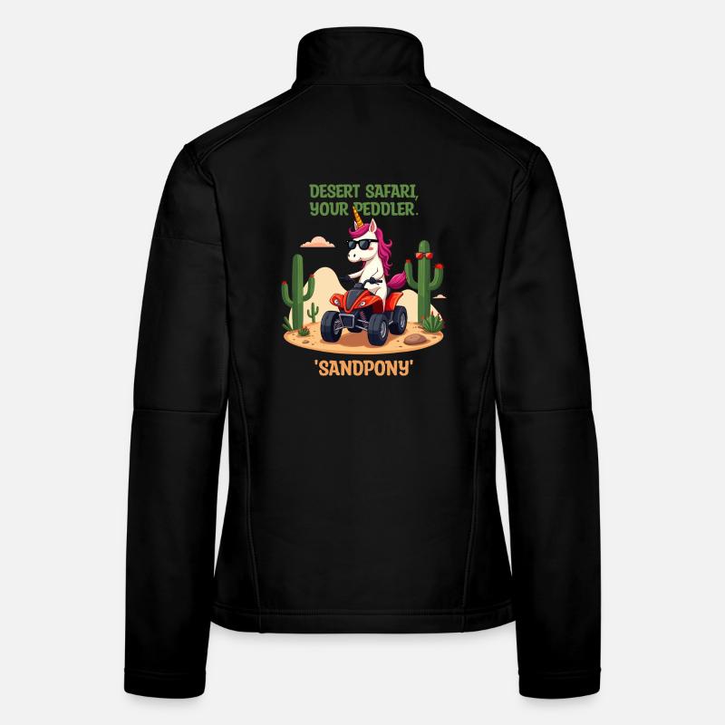 Licorne du désert Veste en tissu softshell Femme