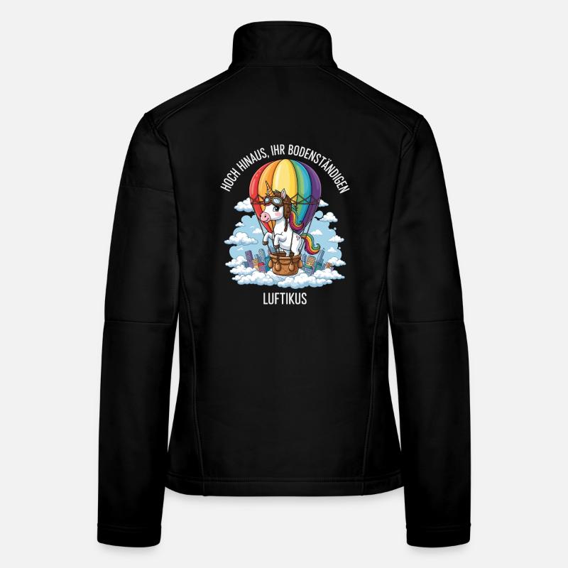 Luftikus-Einhorn Frauen Softshelljacke