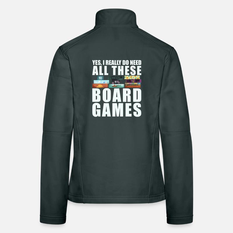 Brettspiele lustiger Spruch Frauen Softshelljacke