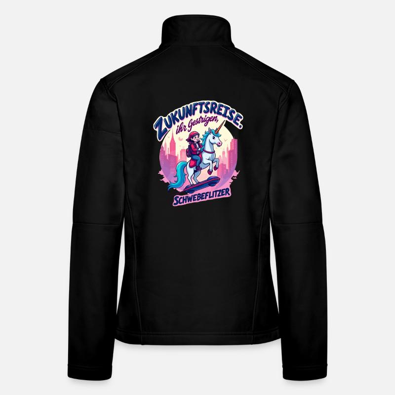 Futur tour avec licorne Veste en tissu softshell Femme