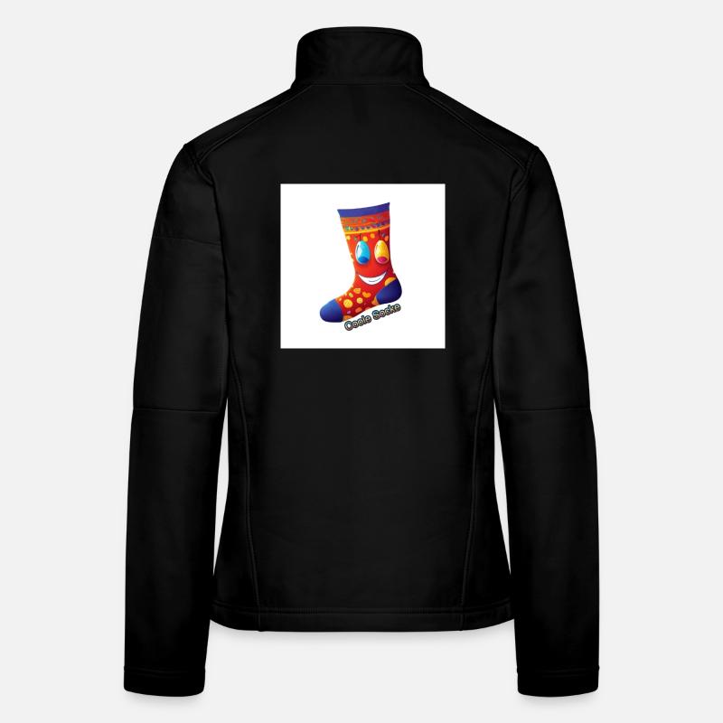 Chaussette Oole | Un design joyeux avec le sourire Veste en tissu softshell Femme