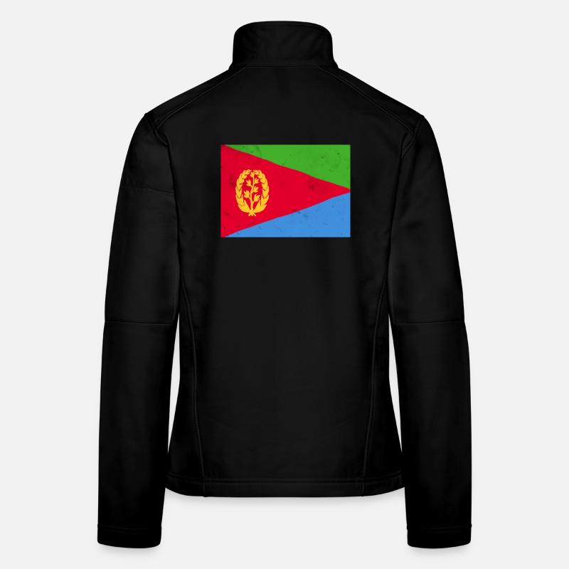 Drapeau érythréen – Identité africaine Veste en tissu softshell Femme