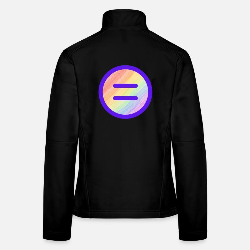 Equality - Gelichheit Gay Pride Rainbow - Women's Softshell Jacket - black
