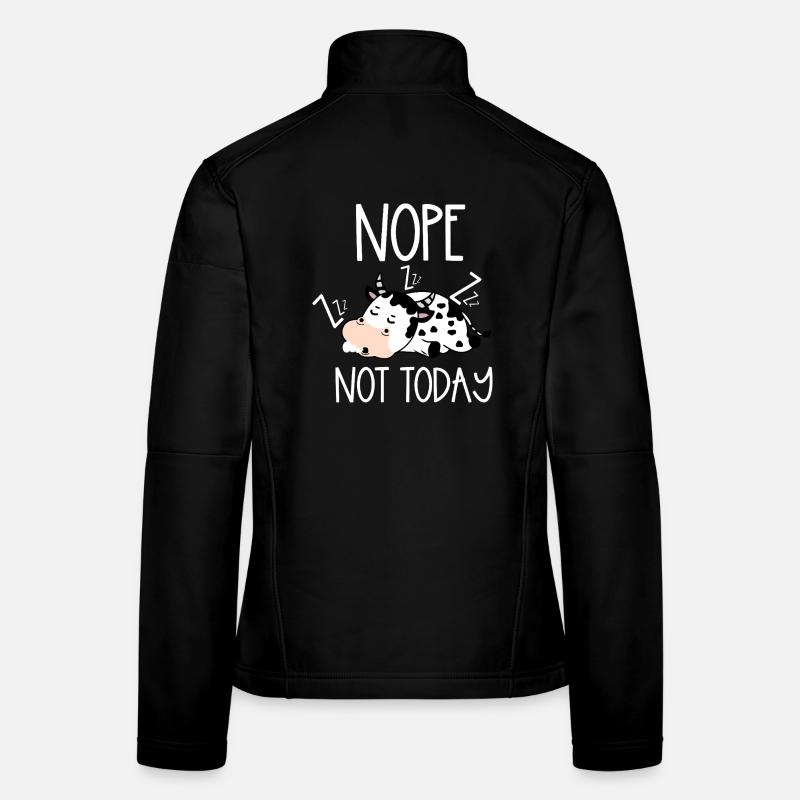 Nope not today cow Frauen Softshelljacke