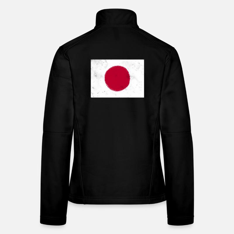 Drapeau du Japon Veste en tissu softshell Femme