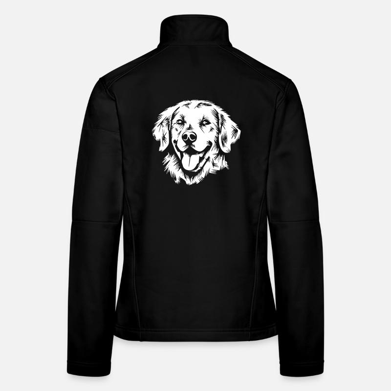 Golden Retriever Labrador Illustration - Hunde Frauen Softshelljacke