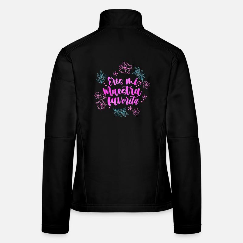 Vous êtes mon professeur préféré, les professeurs de design. - Veste en tissu softshell Femme - noir