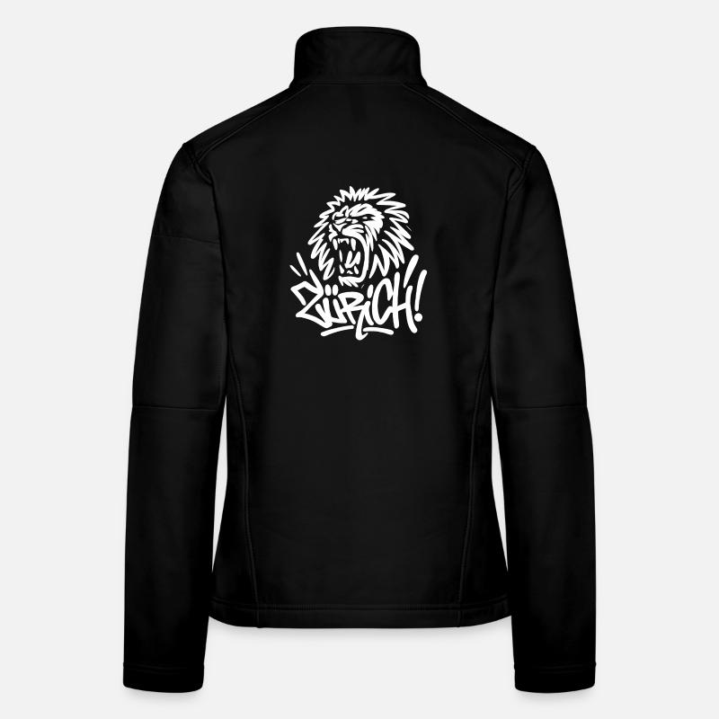 ZURICH Graffiti Lion Veste en tissu softshell Femme