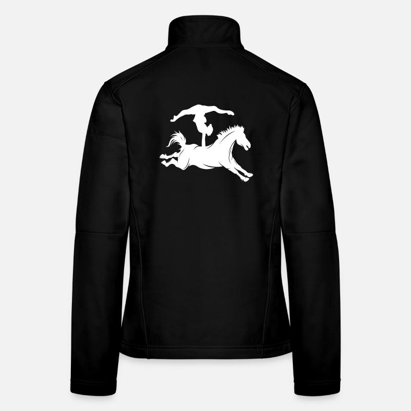 Équitation minimaliste silhouette voltige Veste en tissu softshell Femme