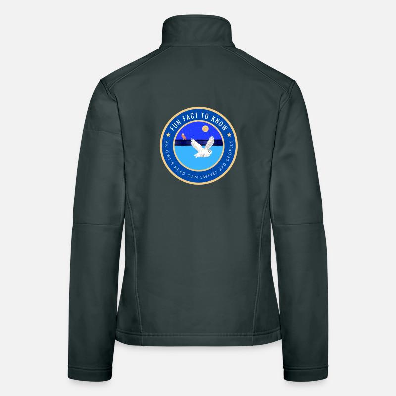 An owl's head can swivel 270 degrees Women's Softshell Jacket