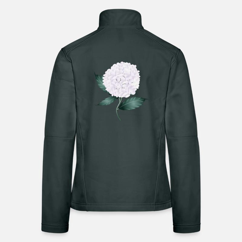 White hydrangea blossom – elegance and lightness Women's Softshell Jacket