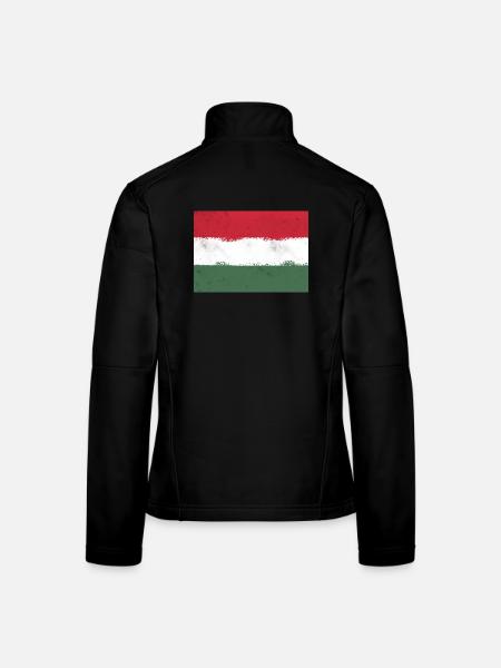 Drapeau de la Hongrie - Veste en tissu softshell Femme - noir - Dos