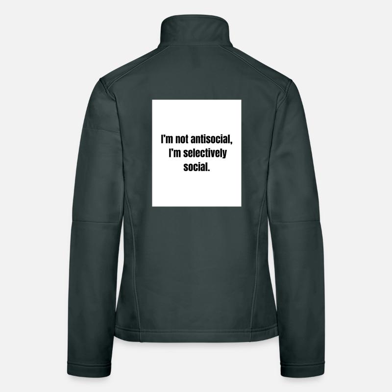Selectively Social – Introvert Definition Women's Softshell Jacket
