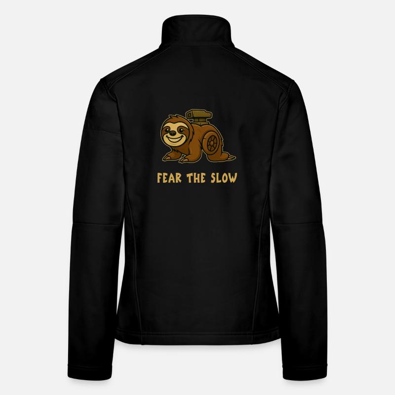 Fear of Slowness - Sloth Design Women's Softshell Jacket