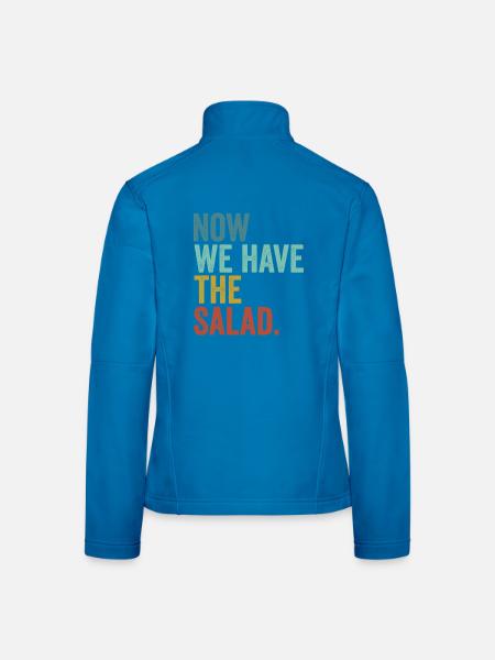 Denglisch Now We Have The Salad - Frauen Softshelljacke - Schwarz - Hinten