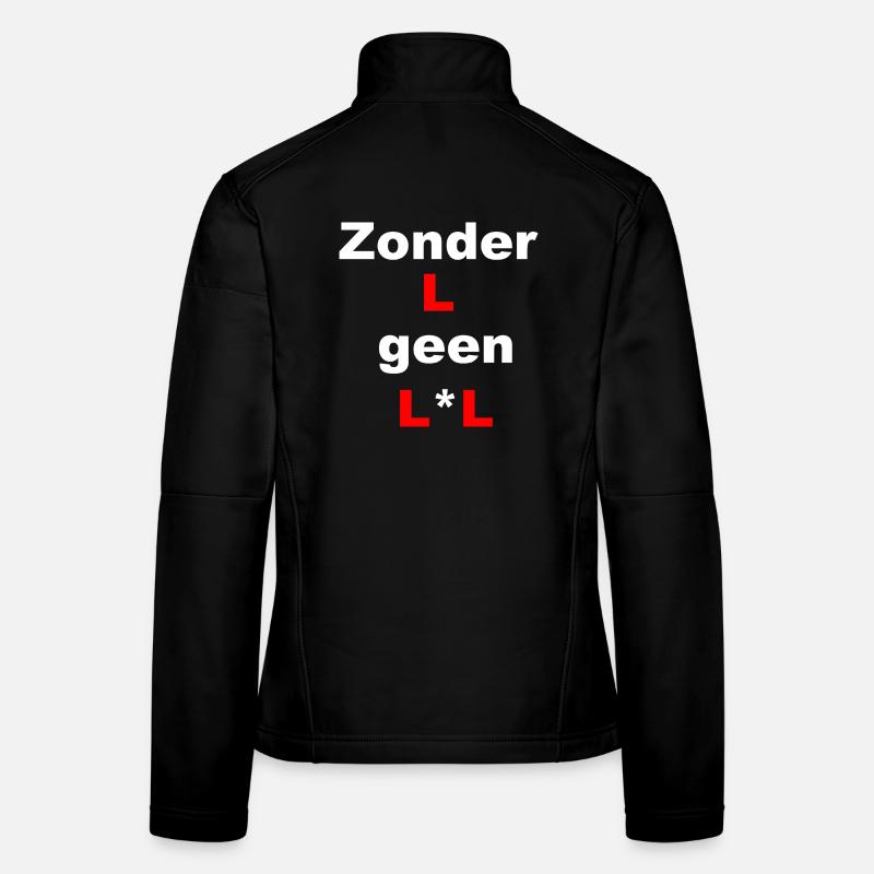 Surprising minimalist typography Women's Softshell Jacket