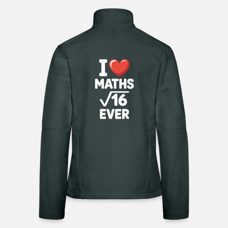 Math J’adore les maths Maths Nerd Professeur de mathématiques Veste en tissu softshell Femme