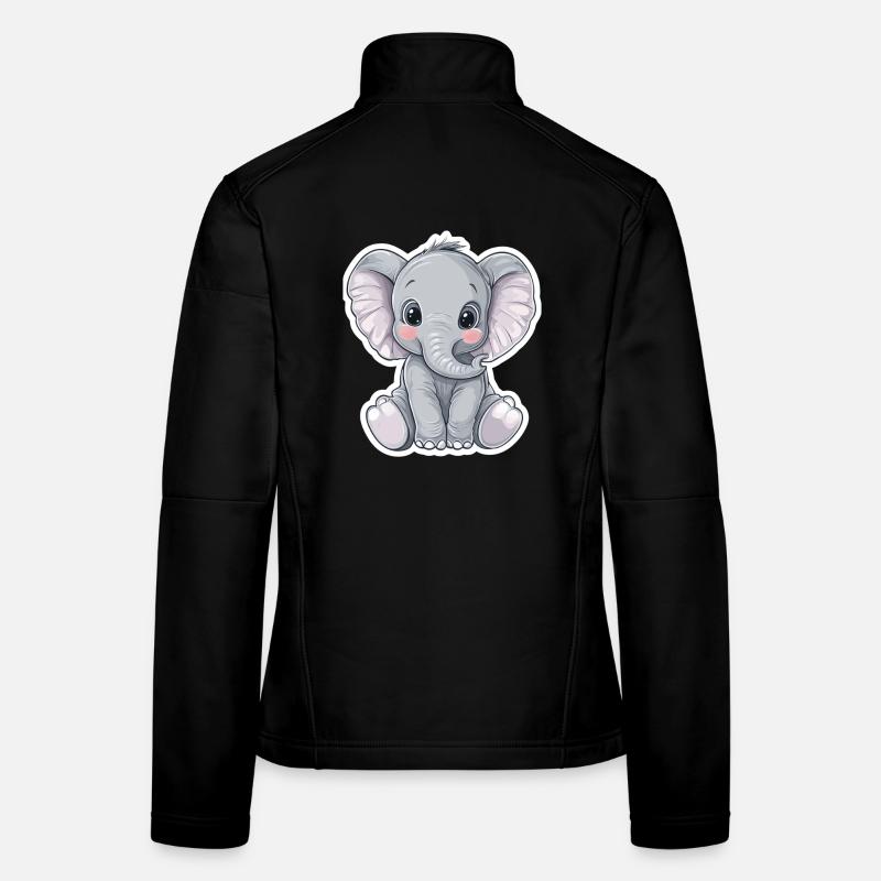 Éléphant Veste en tissu softshell Femme
