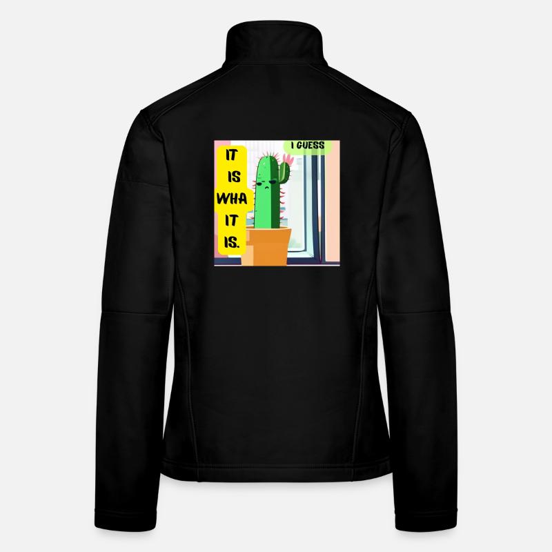 C’est ce que c’est. Je pense. – Édition Cactus Moody Veste en tissu softshell Femme