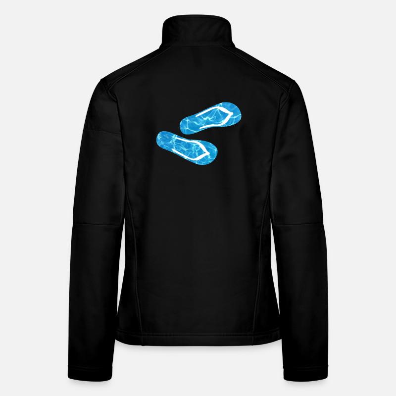 Latschen Pool Flip Flops Camping Wasser Urlaub Fun Frauen Softshelljacke