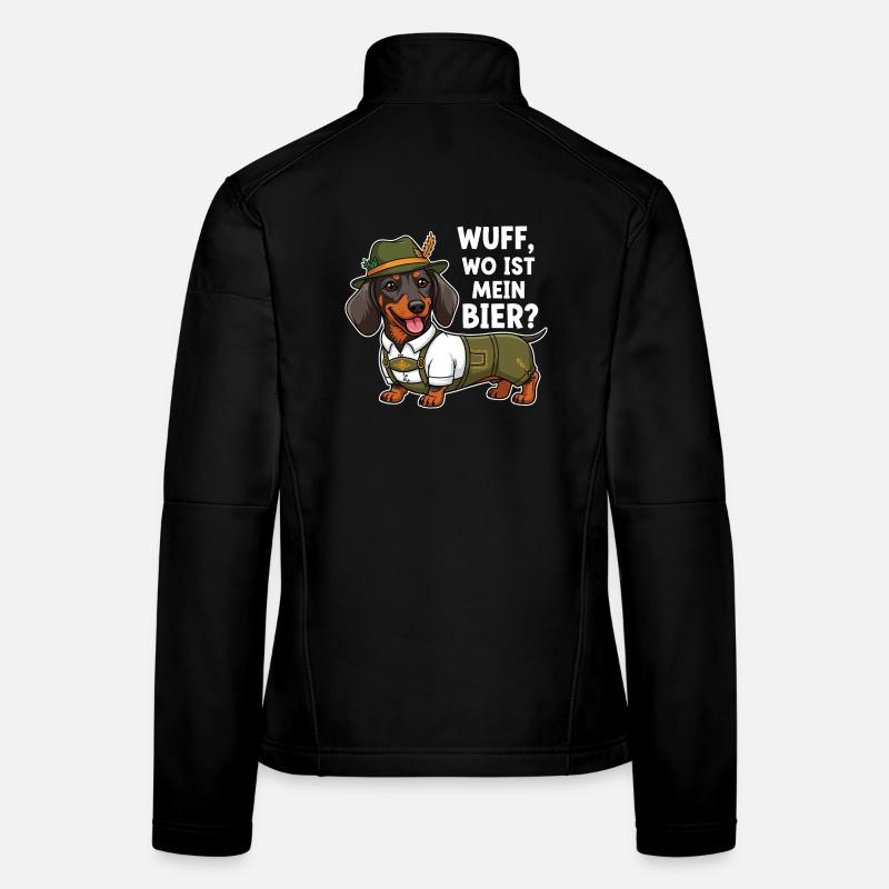 Wuff, wo ist mein Bier ? Frauen Softshelljacke