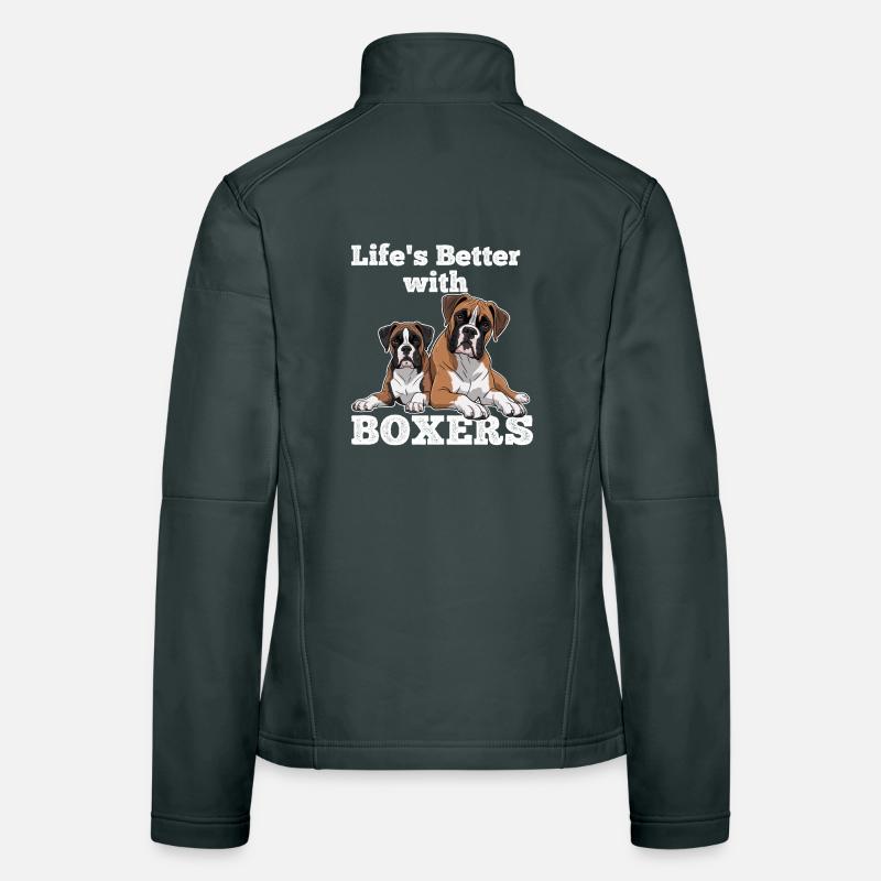 Life's Better With Boxers Women's Softshell Jacket