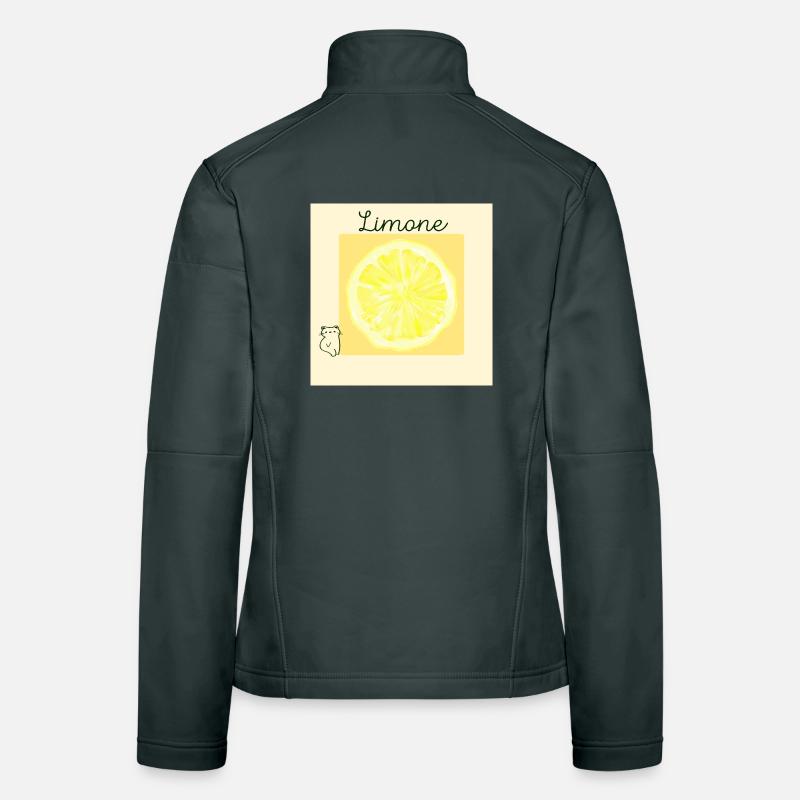 Chat citron Veste en tissu softshell Femme