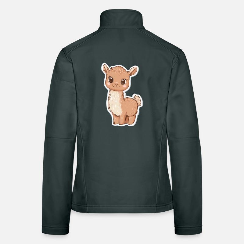 Lama Alpaka Llama Tier Geschenk Frauen Softshelljacke