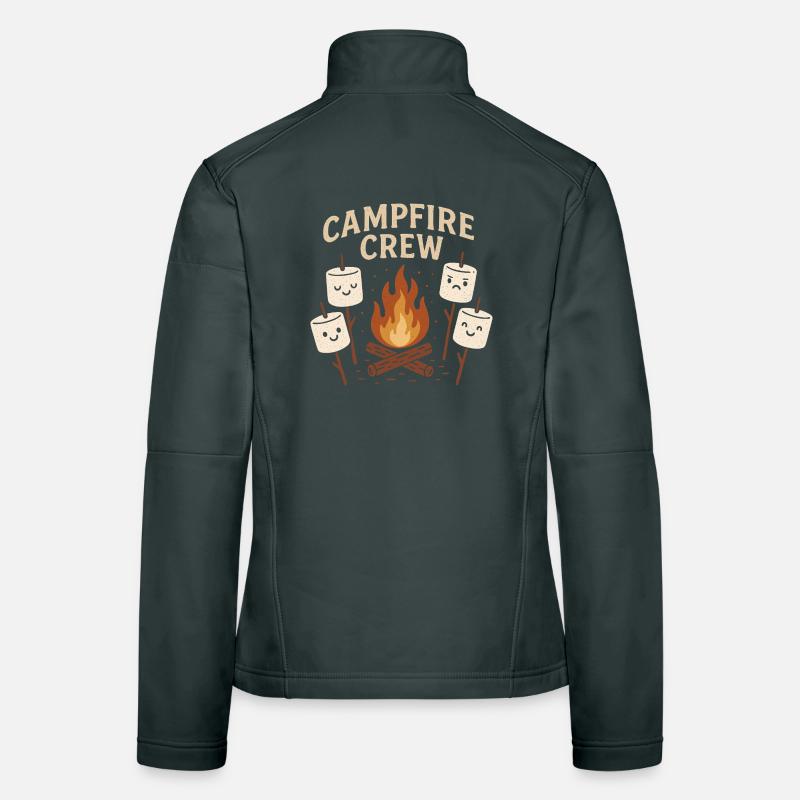 Campfire Crew - Marshmallow Campfire Group Women's Softshell Jacket