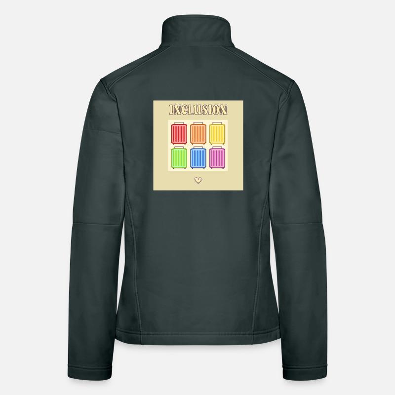 Inclusion Diversit Pride Fiert Valise Veste en tissu softshell Femme