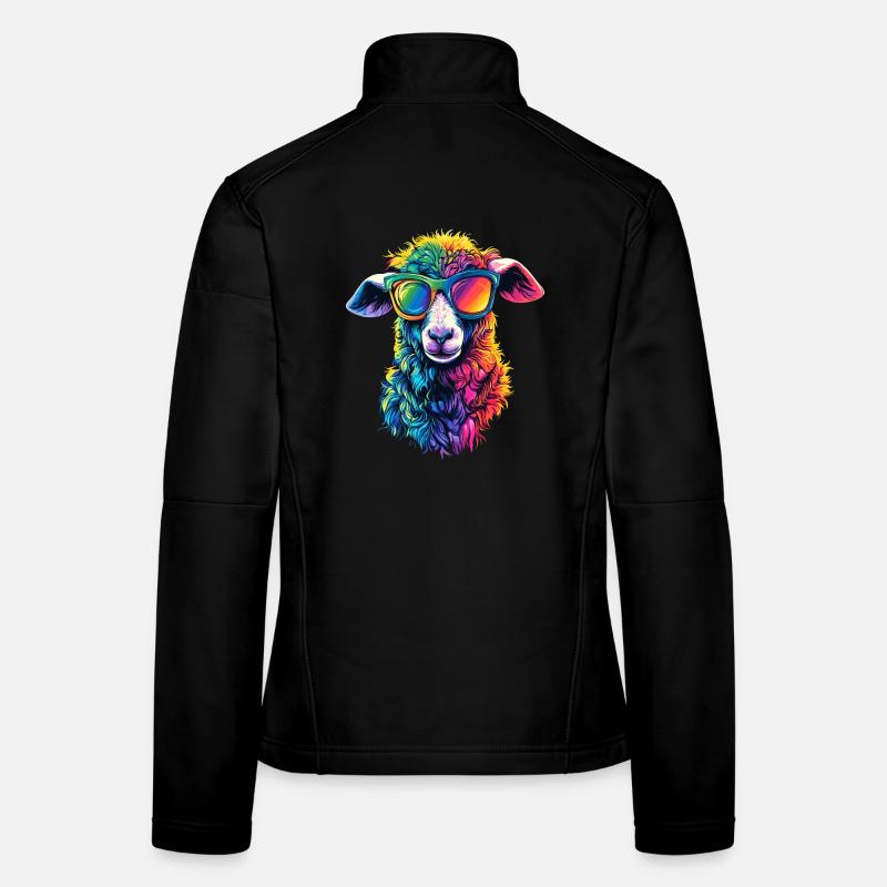 Schaf Lamm Schäfchen Hausschaf Schäfer Süße Schafe - Frauen Softshelljacke - Schwarz