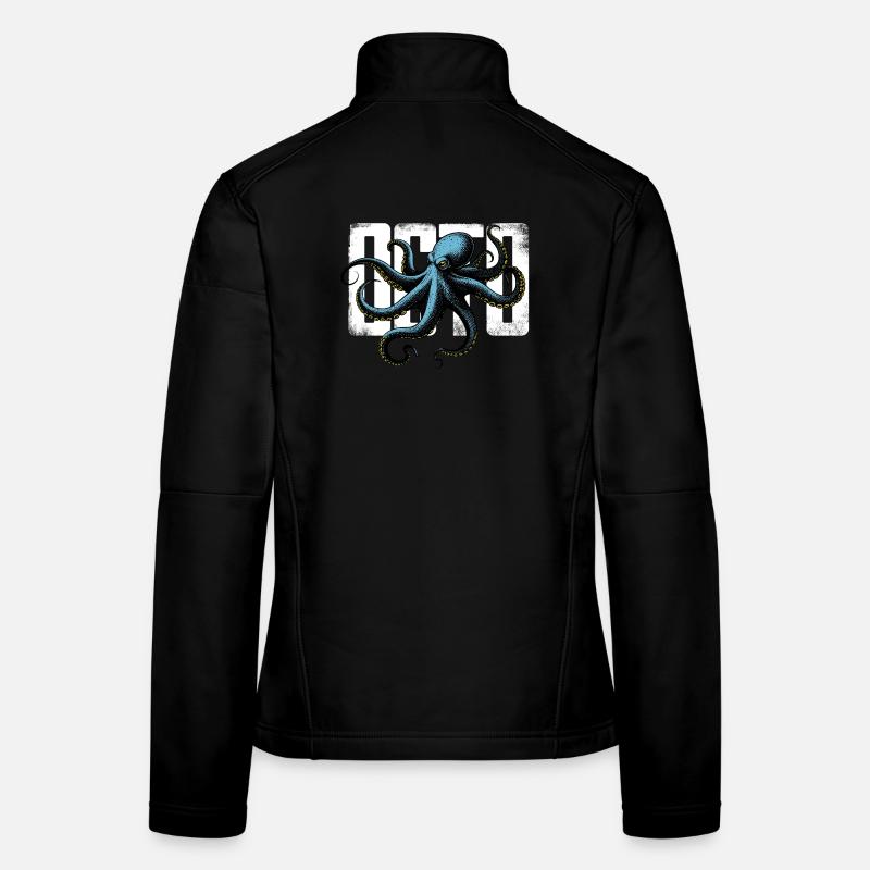 Stilisierter Oktopus Frauen Softshelljacke