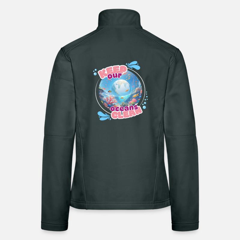 Keep the ocean clean Women's Softshell Jacket