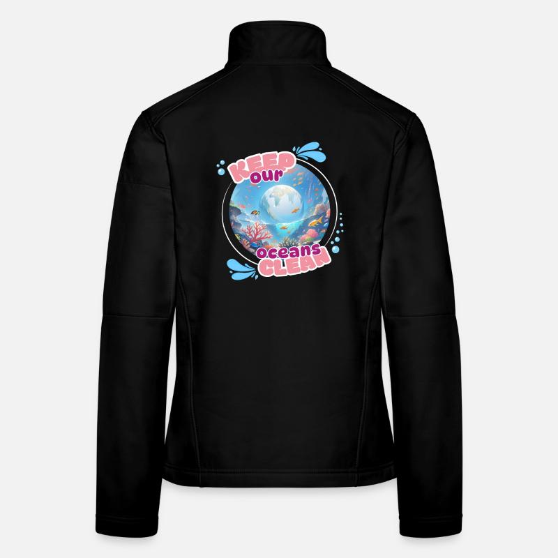 Gardez l’océan propre Veste en tissu softshell Femme