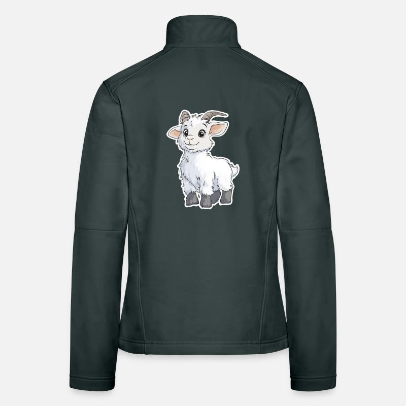 Ziege Frauen Softshelljacke