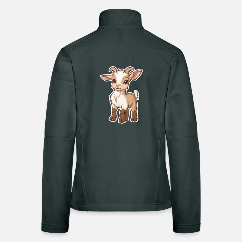 Chèvre Veste en tissu softshell Femme
