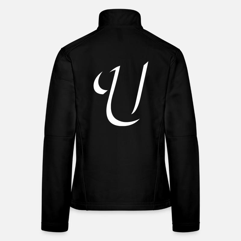 Elegantes Letter U muster mit dynamischer Form Frauen Softshelljacke