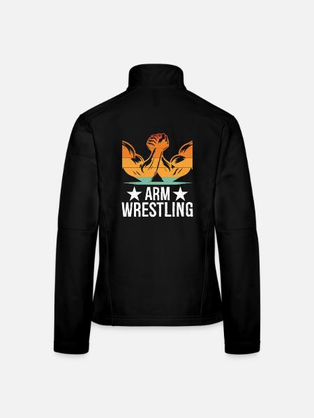 Arm Wrestling Tee - Women's Softshell Jacket - black - Back