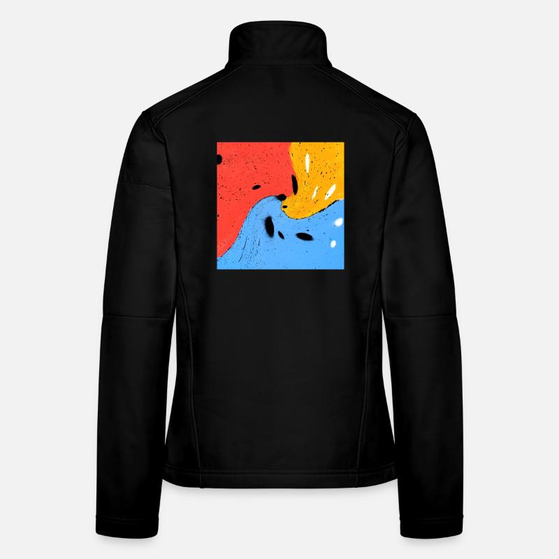 Crazy colors - Women's Softshell Jacket - black